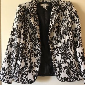 Black and white jacket